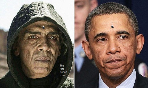 Obama and devil from The Bible with fly for cube.jpg