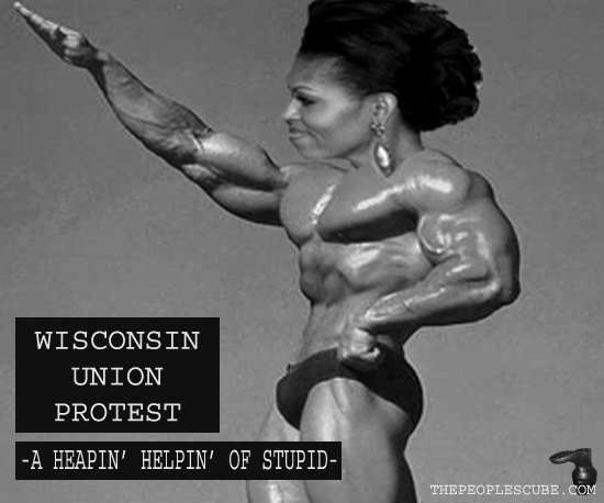 Michelle Obama Schwarzenegger on the Wisconsin Protest copy.jpg