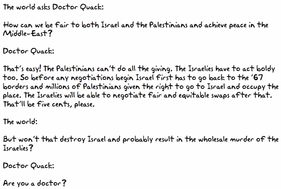 Quackery on Israel.gif