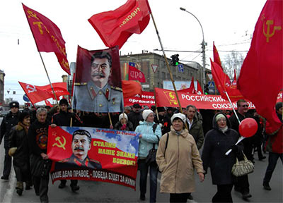 Patriotic parade with Stalin