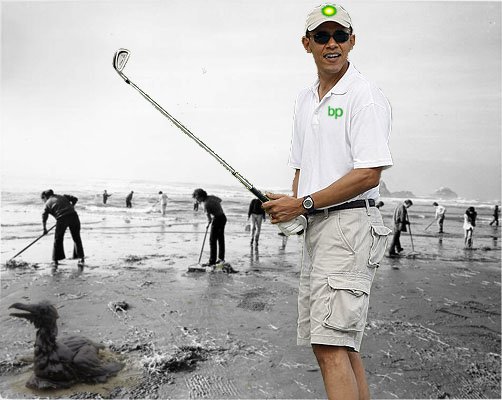 Barack golf cleanup