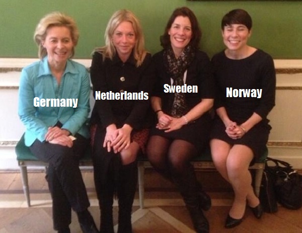 military.3.2014.02.Munich-summit.Defense ministers of Germany, Netherlands, Sweden, Norway.(FB).jpg