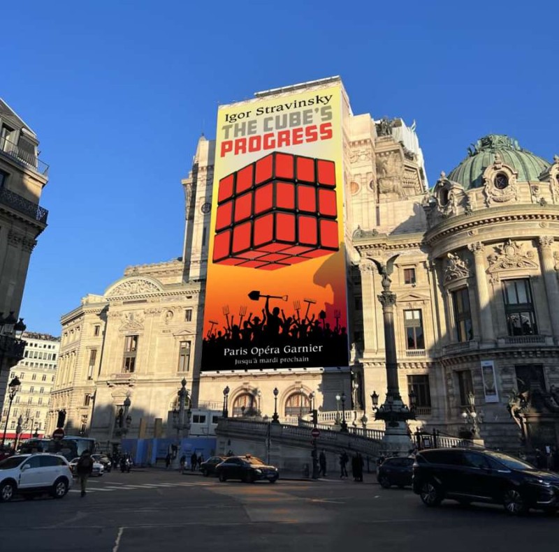 Stravinsky's &quot;The Cube's Progress&quot; exclusive engagement at Paris Opéra Garnier until next Tuesday.