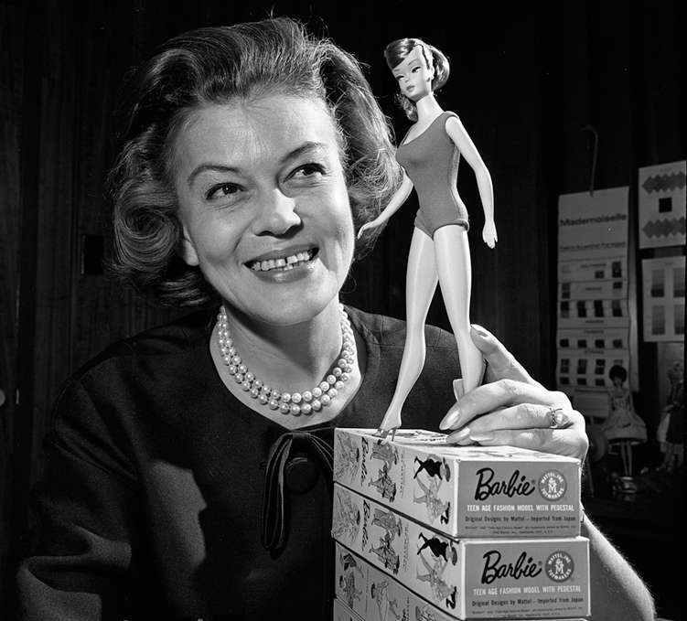 Designer Charlotte Johnson with a 1965 doll.jpg