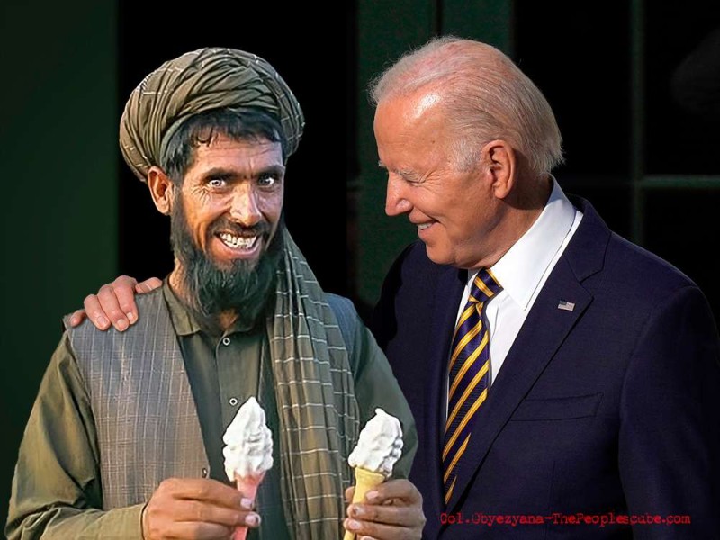 Late August, 2021—Joe Biden gifts Afghan Islamists with over $80 billion in advanced military equipment...and ice cream!