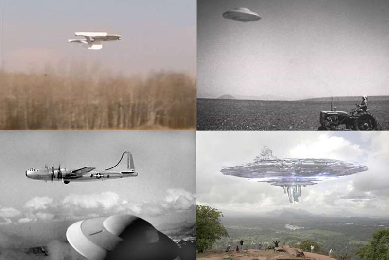 Some of the weather balloons and atmospheric/optical phenomena often mistaken for UFOs, including one spotted in Texazistan (upper right, courtesy of Mrs.Thestakhanovets).