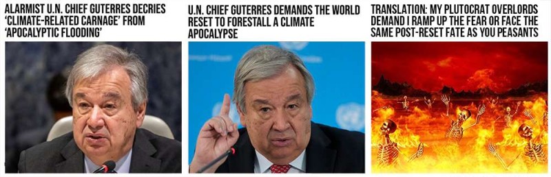 Another globalist atheist thumping U.N. Agenda 2030 and preaching fire and brimstone for infidels who don't convert to Climate Alarmism.