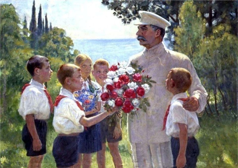 &quot;Uncle Joe&quot; Stalin refusing to buy flowers from Gypsy waifs.