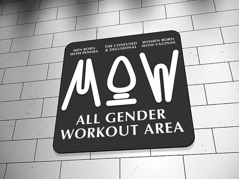 Make the work-out area the only  &quot;all gender&quot; facility