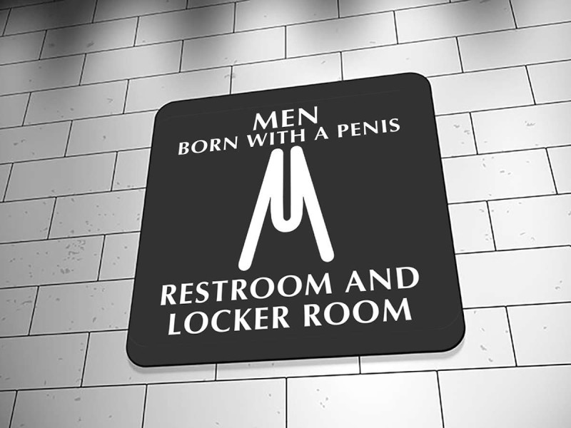 Men's room for real men only