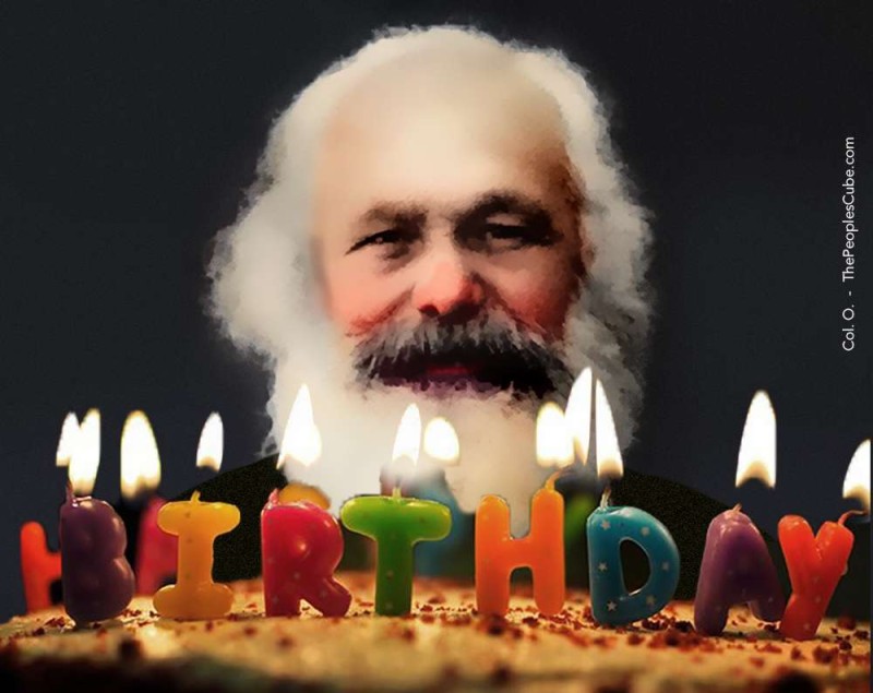 BLOW OUT THE CANDLES! Karl Marx loved birthday cake almost as much as dialectic materialism!