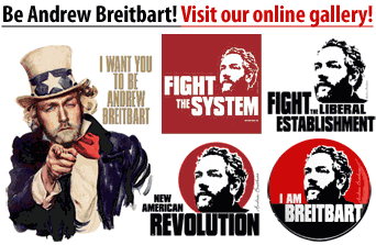 Andrew Breitbart shirts, mugs, posters