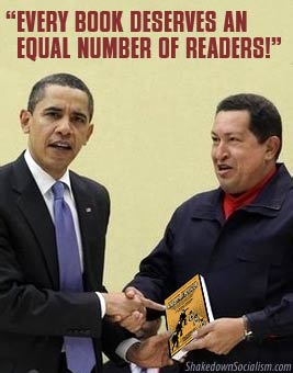 obama jokes chavez book socialist