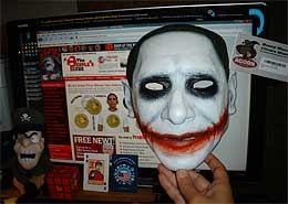 obama joker halloween mask
