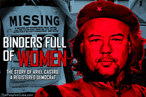 Ariel Castro Cleveland kidnapper as Che Guevara cartoon
