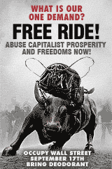 Bull Run - Occupy Wall Street Cartoon