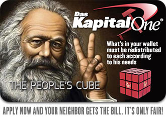 Das Kapital One People's Cube Card - Marx