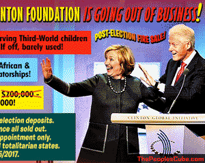 Clinton Foundation fire sale
