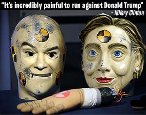 Hillary crash dummy
