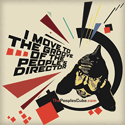 I move to the groove of the People's Director - Russian design on T-shirt