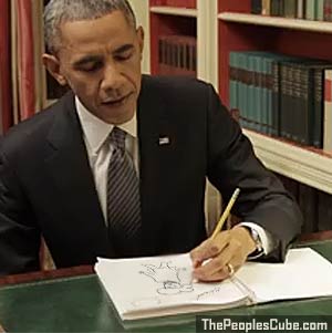Obama draws picture of Mohammed