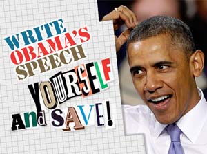 Write Obama's speech yourself