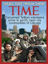 Taliban Sensd Peacekeeping Advisers to Chicago Time mag cover parody