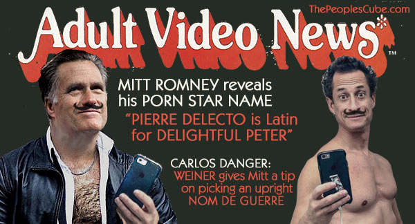 600px x 324px - Pierre Delecto: Mitt Romney reveals his porn star name