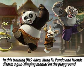 Kung Fu Panda vs. Guns Cartoon
